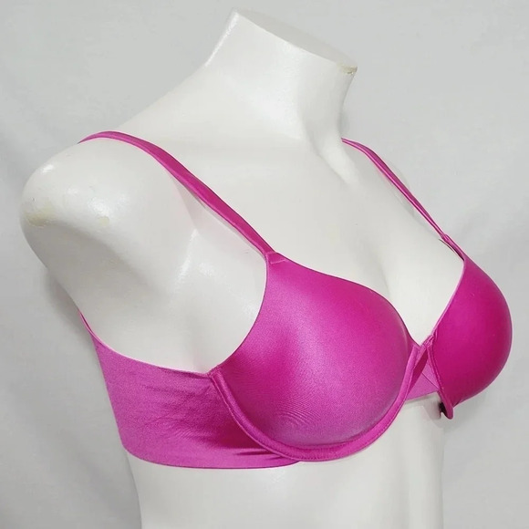 36B Hanes HC11 Criss Cross Lift Underwire Bra Bright Pink  New with Tags - Picture 2 of 3